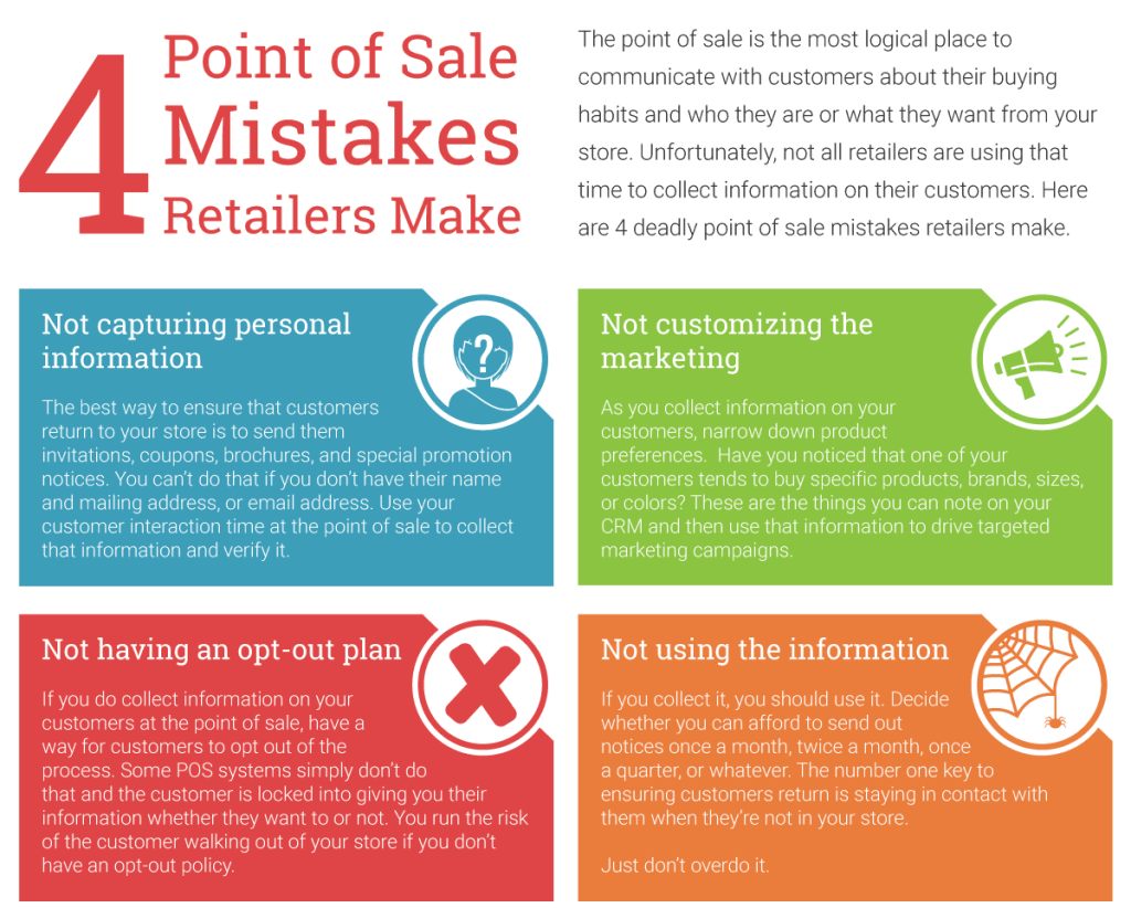 Point of Sale Mistakes for Retailers