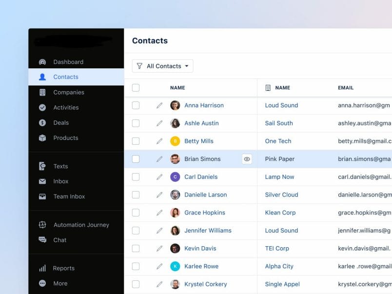 crm contact management